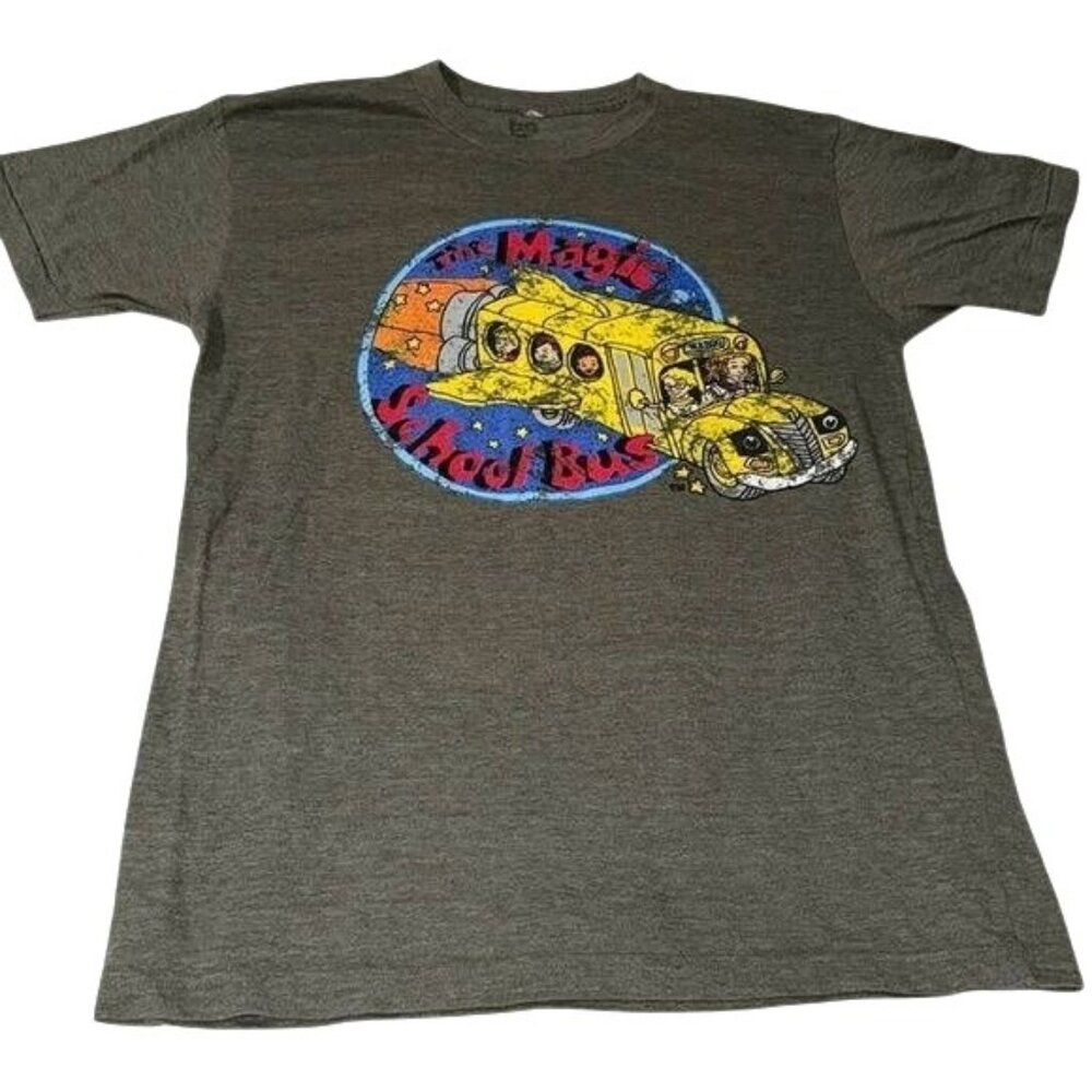 Vintage The Magic School Bus Graphic Tee Adult Size M Cotton Blend